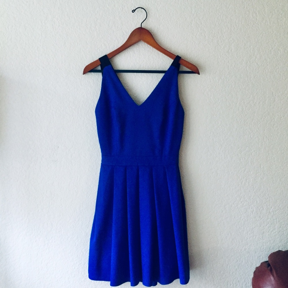 Royal Blue X Back Dress